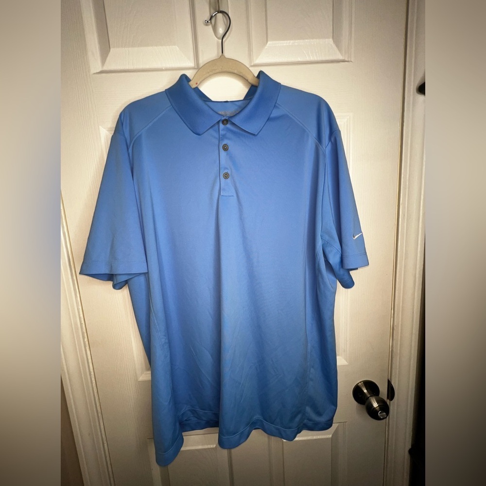 Nike Golf Tour Performance Men’s X Large Blue Dri-fit Polo Shirt XL 509167-412 - Picture 3 of 14